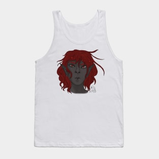 Redhead Elf character design Tank Top